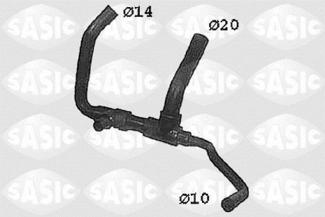 Патрубок системи охолодження SASIC SWH4335