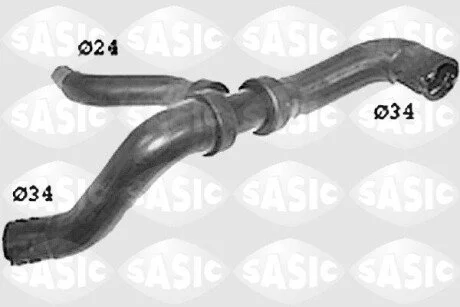 Патрубок системи охолодження SASIC SWH6625