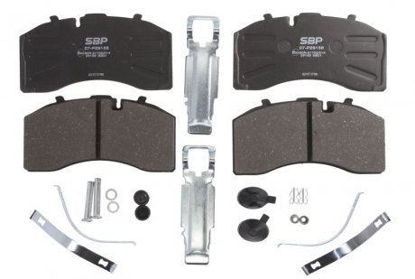 Комплект тормозных колодок, дисковый тормоз SBP 07-P29158