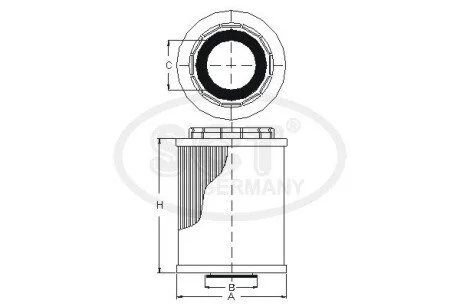 Фильтр масляный AUDI A6 (4F/C6) 2.8 FSI V6 (06-) (SH 4041 L) SCT SCT - MANNOL SH4041L