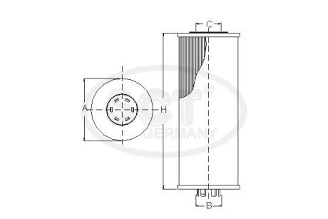 Фильтр масляный OPEL Tigra Twin-Top 1.4 16V (04-) (SH 446 P) SCT SCT - MANNOL SH446P