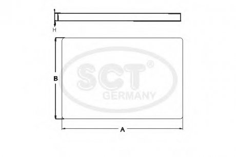 Фильтр салона SKODA Superb I (3U) 2.0 (01-08) (SA 1106) SCT SCT GERMANY SA1106