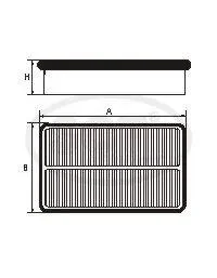 Фільтр повітряний HYUNDAI Santa Fe III / Grand Santa Fe 2.4 Mpi (12-) (SB 2380) SCT SCT - MANNOL SB2380