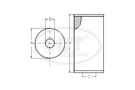 Фільтр масляний VW Golf V / Golf Plus 2.0 FSI (03-) (SH 4796 L) SCT SCT - MANNOL SH4796L