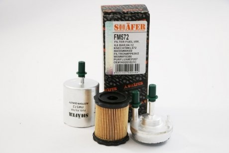 Фильтр топливный VW/Skoda 1.6/2.0 FSI/TFSI 04- SHAFER FM572