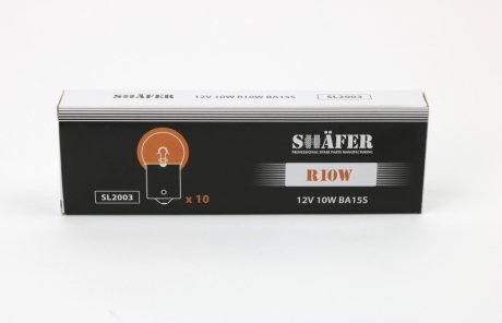 Лампа R10W 12V 10W BA15S T16 SHAFER SL2003 (фото 1)