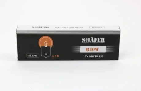 Лампа R10W 12V 10W BA15S T16 SHAFER SL2003 (фото 1)