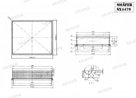 Фильтр воздушный VW Crafter 2.0TDI 17- SHAFER SX4479