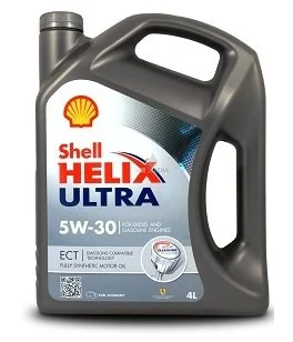 Моторное масло Helix Ultra ECT C3 5W-30 синтетическое 4 л SHELL 550042826