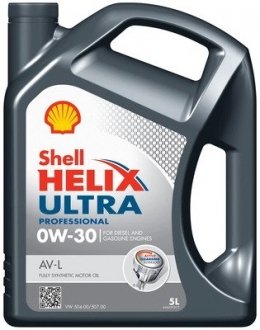 OLEJ HELIX 0W30 ULTRA PROFESSIONAL AV-L 5L SHELL 550046304