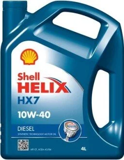 Масло моторное "Helix Diesel HX7 10W-40", 4л SHELL 550046310