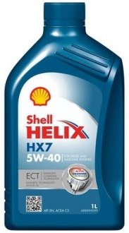 HELIX HX7 ECT 5W40 1L SN, C3, MB229.31 SHELL 550046586