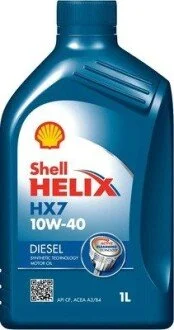 Масло моторное "Helix Diesel HX7 10W-40", 1л SHELL 550046646
