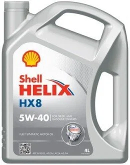 Масло моторное синтетическое "Helix HX8 A3/B4 5W40", 4л SHELL 550052837