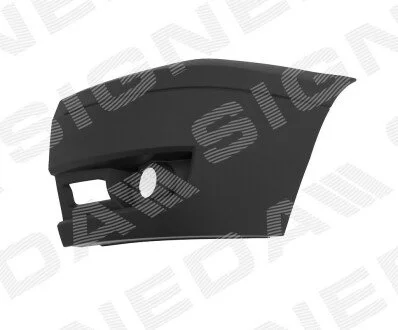 КУТ БАМПЕРА | FORD TRANSIT, 06 - 13 Signeda PFD04307PBL