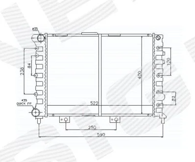 Радіатор Signeda RA60049