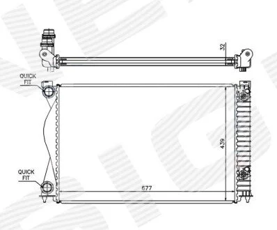 Радіатор Signeda RA60237Q
