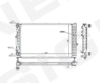 Радіатор Signeda RA60299Q