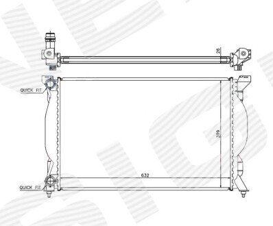 Радіатор Signeda RA60304Q (фото 1)