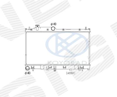 Радиатор SUBARU LEGACY, 14 - 17 Signeda RA606532Q (фото 1)