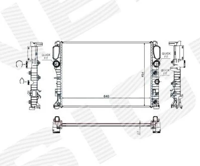 Радіатор Signeda RA62792Q