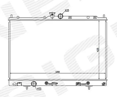 Радіатор Signeda RA62893Q