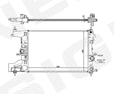 Радіатор Signeda RA630727