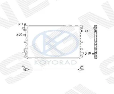 Радіатор Signeda RA630772K