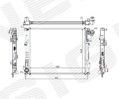 Радіатор Signeda RA63122Q