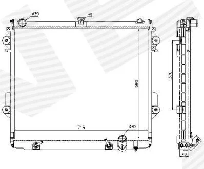 РАДІАТОР | TOYOTA LAND CRUISER (FJ200), 11.07 - 08.15 Signeda RA646827Q (фото 1)