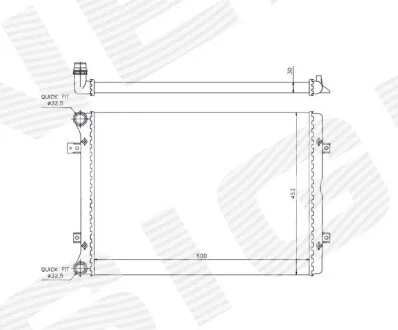 Радіатор Signeda RA65014