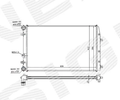 Радіатор Signeda RA65271Q