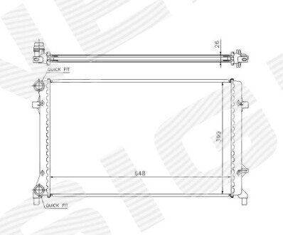 Радіатор Signeda RA65277Q