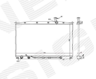 Радіатор Signeda RA67506Q