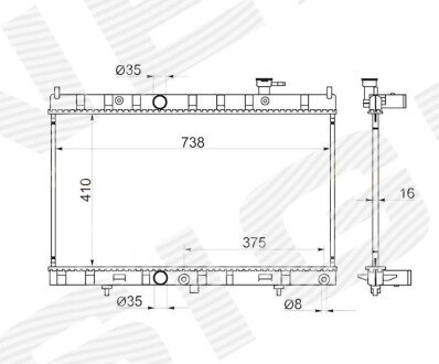 Радіатор Signeda RA68789Q