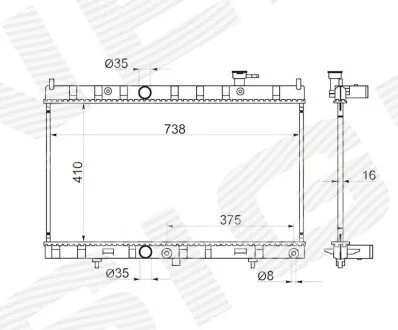 Радіатор Signeda RA68789Q