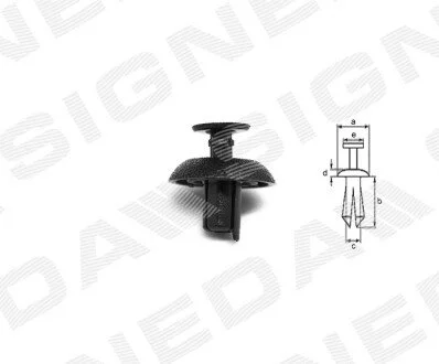 ПЛАСТМАСОВІ КРІПЛЕННЯ | TOYOTA LAND CRUISER (FJ200), 11.07 - 08.15 Signeda T132910