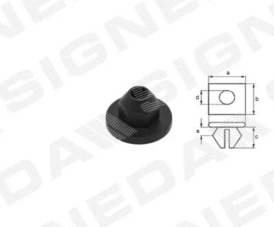ПЛАСТМАСОВІ КРІПЛЕННЯ | VW NEW BEETLE (1C/9C/1Y), 01.98 - 05.05 Signeda T156410