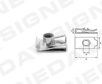 ПЛАСТМАССОВЫЕ ДЕРЖАТЕЛИ Signeda T190310