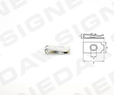 ПЛАСТМАСОВІ КРІПЛЕННЯ | PLASTIC CLIPS Signeda T38510
