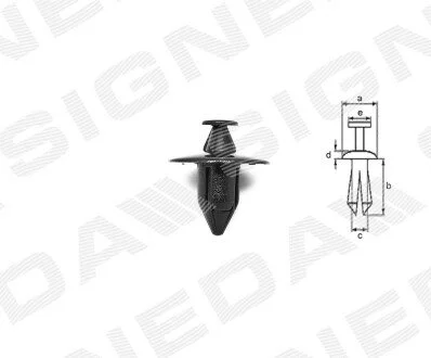 ПЛАСТМАССОВЫЕ ДЕРЖАТЕЛИ Signeda T41310 (фото 1)