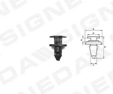 ПЛАСТМАСОВІ КРІПЛЕННЯ | BMW 7 (E32), 10.86 - 09.94 Signeda T86210