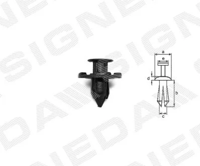 Пластмасові кріплення (упаковка 10шт) MR328954 MITSUBISHI Signeda TA190110