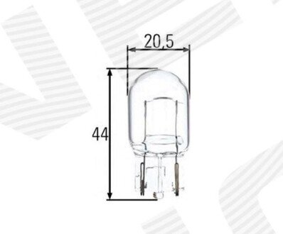 ЛАМПОЧКА W21W | HONDA ACCORD (CL/CM/CN) SDN/ESTATE (EU), 10.02 - 09.05 Signeda W21WH (фото 1)