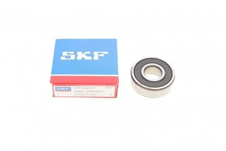 ПОДШИПНИК ШАРКОВЫЙ (12X32X10) (выр-во) SKF 6201-2RSH/C3 (фото 1)