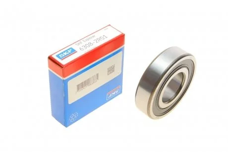ПОДШИПНИК ШАРКОВЫЙ d&gt;30 SKF 6308-2RS1 (фото 1)