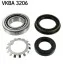 SKF NISSAN Комплект подшипника ступицы заднего моста URVAN, PICK UP 86-92 / Terrano 78-94 VKBA 3206