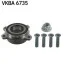 SKF VW Подшипник задн.ступицы с ABS Touareg 10- VKBA 6735