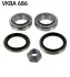 SKF FORD Подшипник колеса передний Escort -90, Fiesta -89 VKBA 686