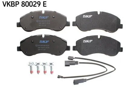 Колодки гальмівні (передні) Ford Transit Custom/Tourneo Custom V362 12-/Transit V363 13- (+датчики) SKF VKBP80029E